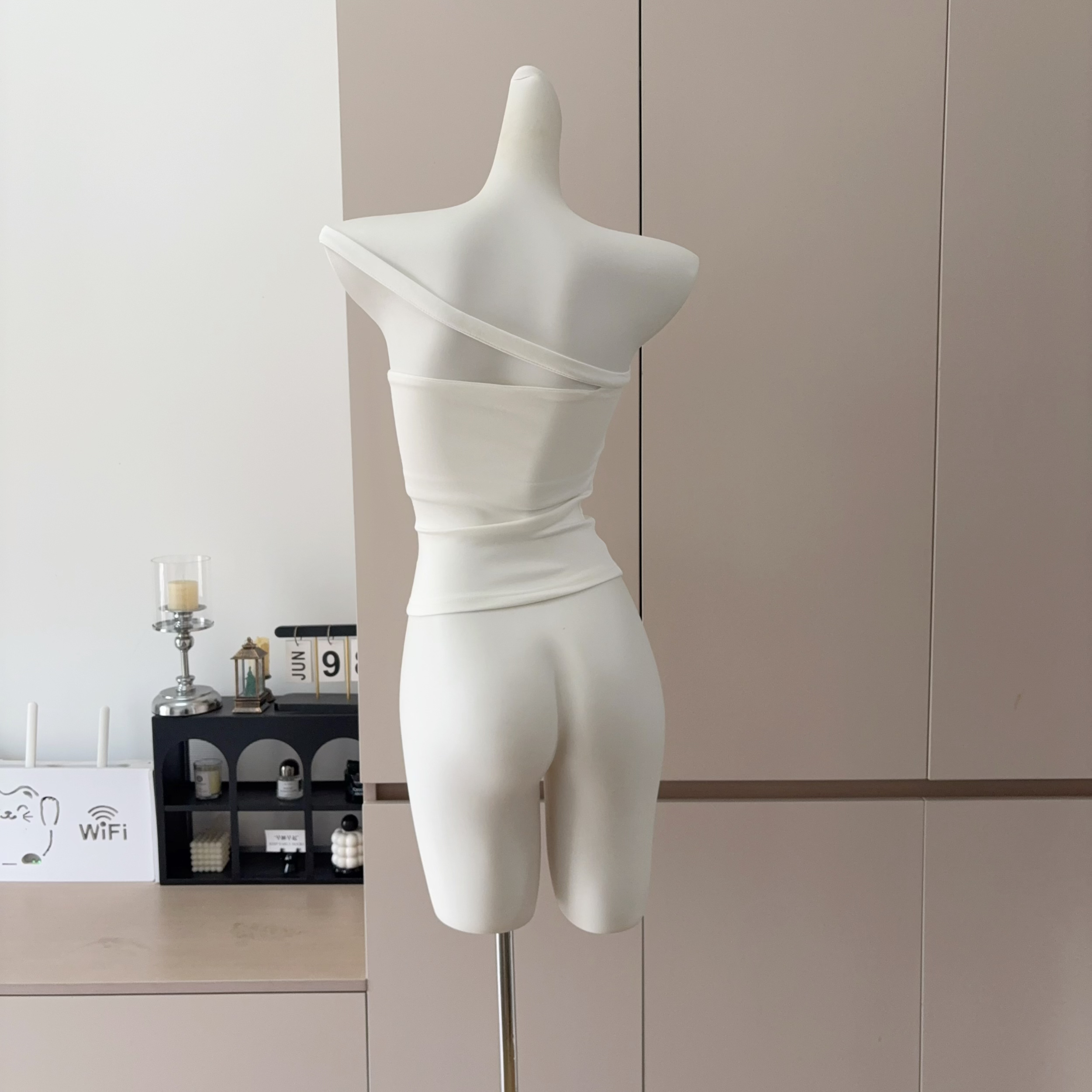 Sexy One-Shoulder Zip Camisole Top for Women Slim Fit Cropped - Image 5